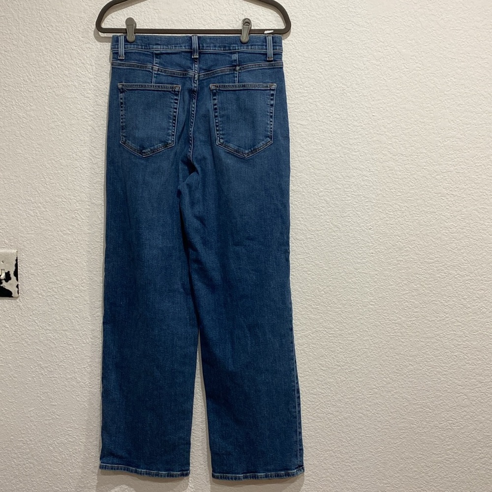 Velvet By Graham & Spencer Harlow High Rise Wide Leg Anchor Wash Denim Jeans 28 - Picture 4 of 10